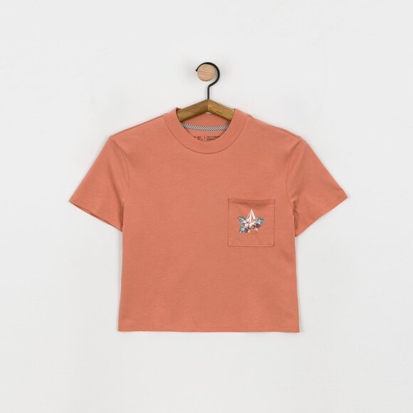 ๐ EUC๐ Volcom Pocket Dial T-shirt Crop Top Shirt retro organic cotton tee - Picture 3 of 11